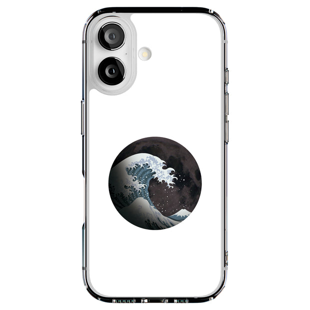 Great Wave Moon Tough Cases For Apple iPhone (17, 16, 15, 14, 13, 12, 11, X, SE, 8, 7/ Air, Plus, Pro, Max, Mini, XR, XS), Print in USA