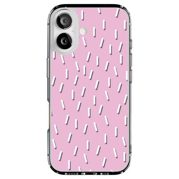 Confetti Pink Tough Cases For Apple iPhone (17, 16, 15, 14, 13, 12, 11, X, SE, 8, 7/ Air, Plus, Pro, Max, Mini, XR, XS), Print in USA