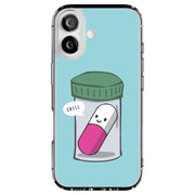 Pill Say Chill Tough Cases For Apple iPhone (17, 16, 15, 14, 13, 12, 11, X, SE, 8, 7/ Air, Plus, Pro, Max, Mini, XR, XS), Print in USA