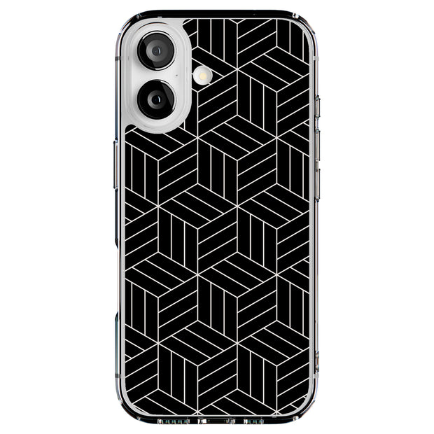 Blk Wht Box Tough Cases For Apple iPhone (17, 16, 15, 14, 13, 12, 11, X, SE, 8, 7/ Air, Plus, Pro, Max, Mini, XR, XS), Print in USA
