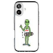 Bleh Alien Wht Tough Cases For Apple iPhone (17, 16, 15, 14, 13, 12, 11, X, SE, 8, 7/ Air, Plus, Pro, Max, Mini, XR, XS), Print in USA
