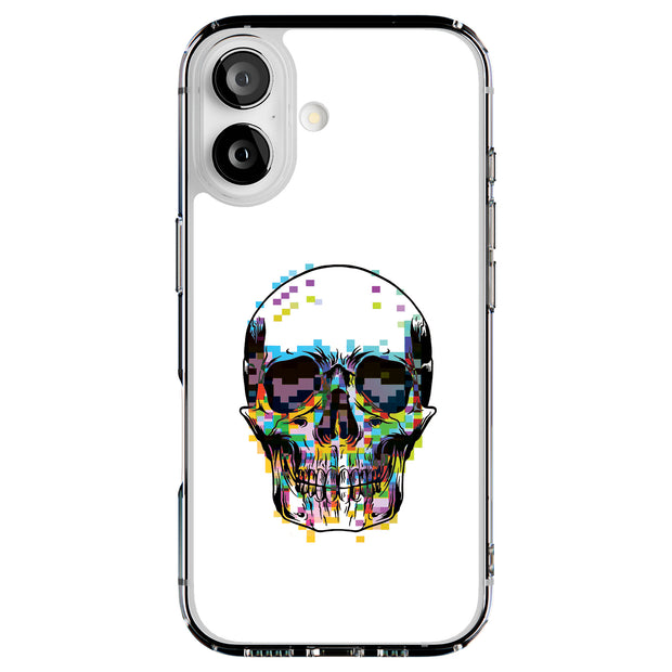 Pixel Skull Tough Cases For Apple iPhone (17, 16, 15, 14, 13, 12, 11, X, SE, 8, 7/ Air, Plus, Pro, Max, Mini, XR, XS), Print in USA