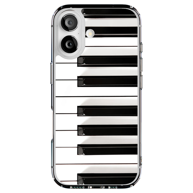 Piano Keys Tough Cases For Apple iPhone (17, 16, 15, 14, 13, 12, 11, X, SE, 8, 7/ Air, Plus, Pro, Max, Mini, XR, XS), Print in USA