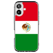 Flag Mexico Tough Cases For Apple iPhone (17, 16, 15, 14, 13, 12, 11, X, SE, 8, 7/ Air, Plus, Pro, Max, Mini, XR, XS), Print in USA