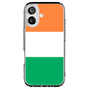 Flag Ireland Tough Cases For Apple iPhone (17, 16, 15, 14, 13, 12, 11, X, SE, 8, 7/ Air, Plus, Pro, Max, Mini, XR, XS), Print in USA