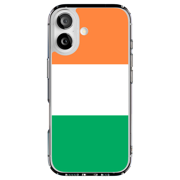 Flag Ireland Tough Cases For Apple iPhone (17, 16, 15, 14, 13, 12, 11, X, SE, 8, 7/ Air, Plus, Pro, Max, Mini, XR, XS), Print in USA