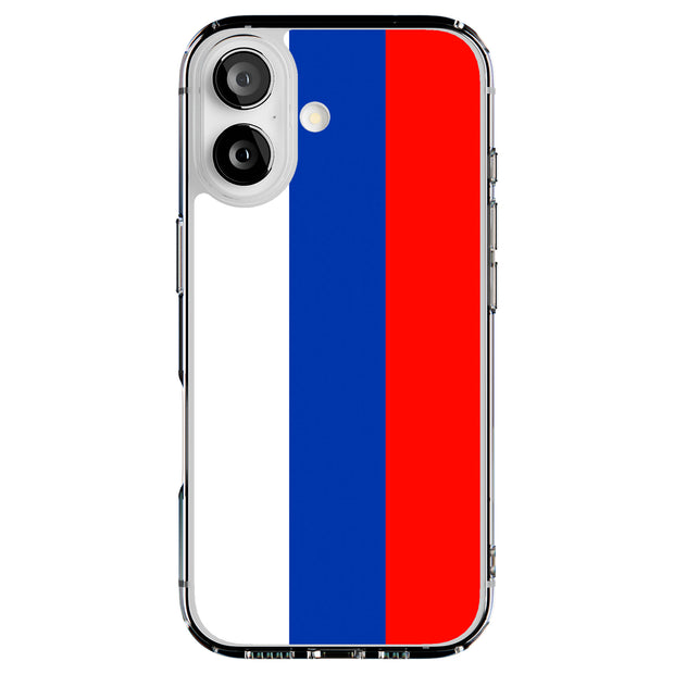 Flag Russia Tough Cases For Apple iPhone (17, 16, 15, 14, 13, 12, 11, X, SE, 8, 7/ Air, Plus, Pro, Max, Mini, XR, XS), Print in USA