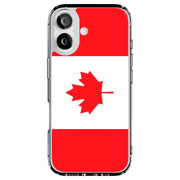 Flag Canada Tough Cases For Apple iPhone (17, 16, 15, 14, 13, 12, 11, X, SE, 8, 7/ Air, Plus, Pro, Max, Mini, XR, XS), Print in USA