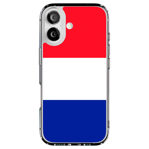 Flag France Tough Cases For Apple iPhone (17, 16, 15, 14, 13, 12, 11, X, SE, 8, 7/ Air, Plus, Pro, Max, Mini, XR, XS), Print in USA