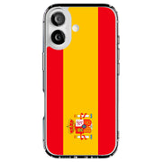 Flag Spain Tough Cases For Apple iPhone (17, 16, 15, 14, 13, 12, 11, X, SE, 8, 7/ Air, Plus, Pro, Max, Mini, XR, XS), Print in USA