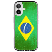 Old Flag Brazil Tough Cases For Apple iPhone (17, 16, 15, 14, 13, 12, 11, X, SE, 8, 7/ Air, Plus, Pro, Max, Mini, XR, XS), Print in USA