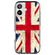 Old UK Flag Tough Cases For Apple iPhone (17, 16, 15, 14, 13, 12, 11, X, SE, 8, 7/ Air, Plus, Pro, Max, Mini, XR, XS), Print in USA