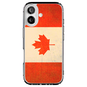 Old Flag Canada Tough Cases For Apple iPhone (17, 16, 15, 14, 13, 12, 11, X, SE, 8, 7/ Air, Plus, Pro, Max, Mini, XR, XS), Print in USA