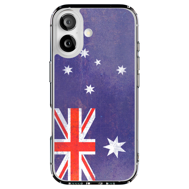 Australia Flag Tough Cases For Apple iPhone (17, 16, 15, 14, 13, 12, 11, X, SE, 8, 7/ Air, Plus, Pro, Max, Mini, XR, XS), Print in USA