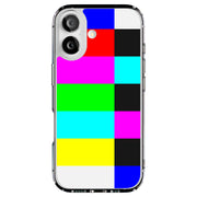 TV Color Bars Tough Cases For Apple iPhone (17, 16, 15, 14, 13, 12, 11, X, SE, 8, 7/ Air, Plus, Pro, Max, Mini, XR, XS), Print in USA
