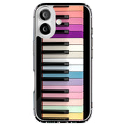 Rainbow Piano Tough Cases For Apple iPhone (17, 16, 15, 14, 13, 12, 11, X, SE, 8, 7/ Air, Plus, Pro, Max, Mini, XR, XS), Print in USA