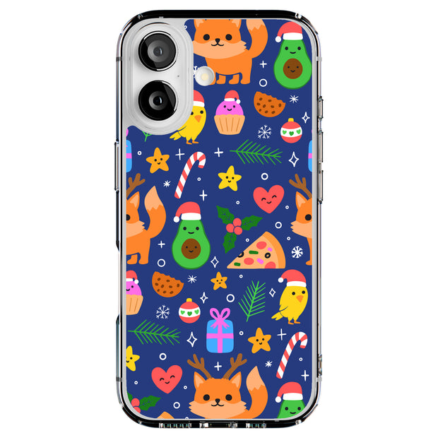 Cute Xmas Tough Cases For Apple iPhone (17, 16, 15, 14, 13, 12, 11, X, SE, 8, 7/ Air, Plus, Pro, Max, Mini, XR, XS), Print in USA