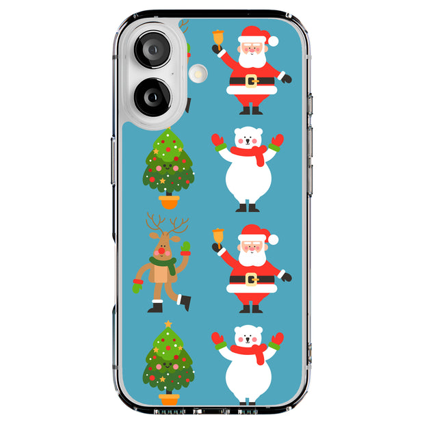 Cute Christmas Tough Cases For Apple iPhone (17, 16, 15, 14, 13, 12, 11, X, SE, 8, 7/ Air, Plus, Pro, Max, Mini, XR, XS), Print in USA