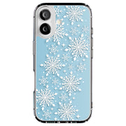 Snowflake Blue Tough Cases For Apple iPhone (17, 16, 15, 14, 13, 12, 11, X, SE, 8, 7/ Air, Plus, Pro, Max, Mini, XR, XS), Print in USA