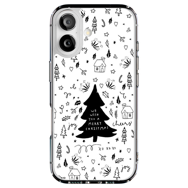 Wish You A Xmas Tough Cases For Apple iPhone (17, 16, 15, 14, 13, 12, 11, X, SE, 8, 7/ Air, Plus, Pro, Max, Mini, XR, XS), Print in USA
