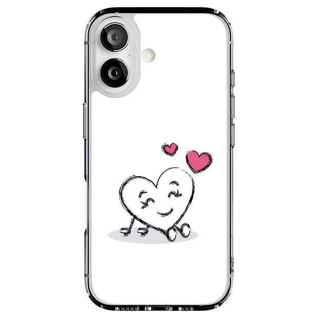 Heart 1 Tough Cases For Apple iPhone (17, 16, 15, 14, 13, 12, 11, X, SE, 8, 7/ Air, Plus, Pro, Max, Mini, XR, XS), Print in USA