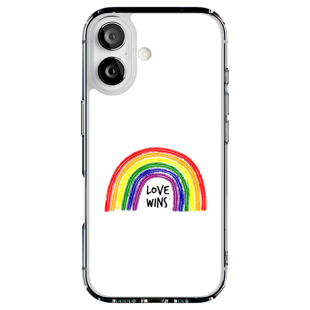 Rainbow Love 1 Tough Cases For Apple iPhone (17, 16, 15, 14, 13, 12, 11, X, SE, 8, 7/ Air, Plus, Pro, Max, Mini, XR, XS), Print in USA
