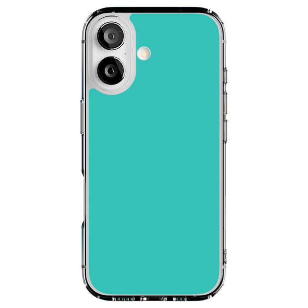 Cyan Green Tough Cases For Apple iPhone (17, 16, 15, 14, 13, 12, 11, X, SE, 8, 7/ Air, Plus, Pro, Max, Mini, XR, XS), Print in USA