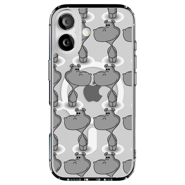 Hippo One Tough Cases For Apple iPhone (17, 16, 15, 14, 13, 12, 11, X, SE, 8, 7/ Air, Plus, Pro, Max, Mini, XR, XS), Print in USA