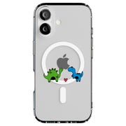 Dinosaur Love Tough Cases For Apple iPhone (17, 16, 15, 14, 13, 12, 11, X, SE, 8, 7/ Air, Plus, Pro, Max, Mini, XR, XS), Print in USA