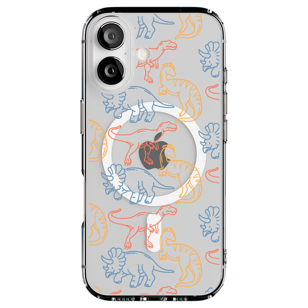 Dinosaur 9 Tough Cases For Apple iPhone (17, 16, 15, 14, 13, 12, 11, X, SE, 8, 7/ Air, Plus, Pro, Max, Mini, XR, XS), Print in USA