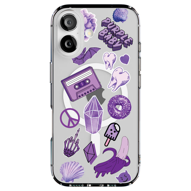 Donut Collage Tough Cases For Apple iPhone (17, 16, 15, 14, 13, 12, 11, X, SE, 8, 7/ Air, Plus, Pro, Max, Mini, XR, XS), Print in USA