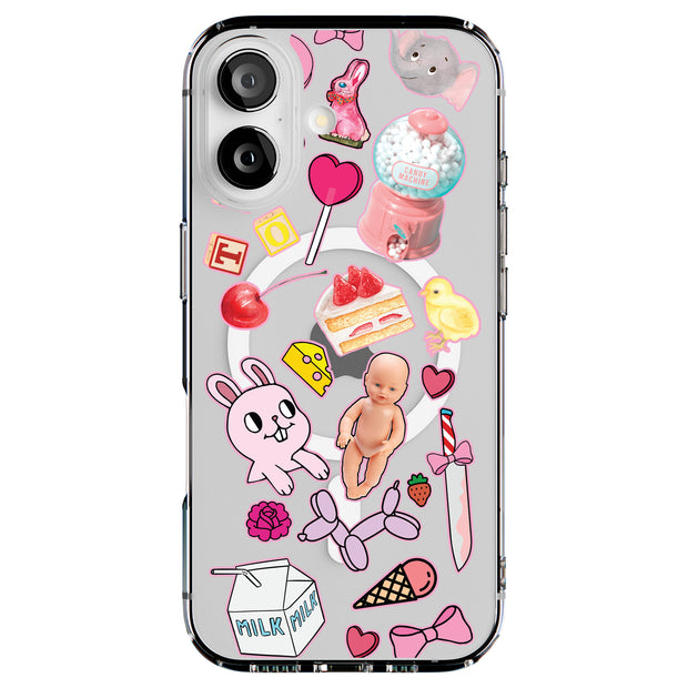 Baby Collage Tough Cases For Apple iPhone (17, 16, 15, 14, 13, 12, 11, X, SE, 8, 7/ Air, Plus, Pro, Max, Mini, XR, XS), Print in USA