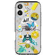 Chill Collage Tough Cases For Apple iPhone (17, 16, 15, 14, 13, 12, 11, X, SE, 8, 7/ Air, Plus, Pro, Max, Mini, XR, XS), Print in USA