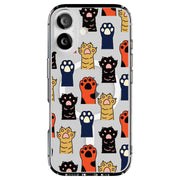 Cat Paw 2 Tough Cases For Apple iPhone (17, 16, 15, 14, 13, 12, 11, X, SE, 8, 7/ Air, Plus, Pro, Max, Mini, XR, XS), Print in USA