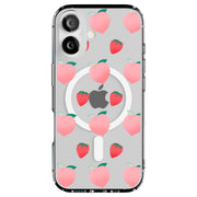 Pink Fruit Tough Cases For Apple iPhone (17, 16, 15, 14, 13, 12, 11, X, SE, 8, 7/ Air, Plus, Pro, Max, Mini, XR, XS), Print in USA