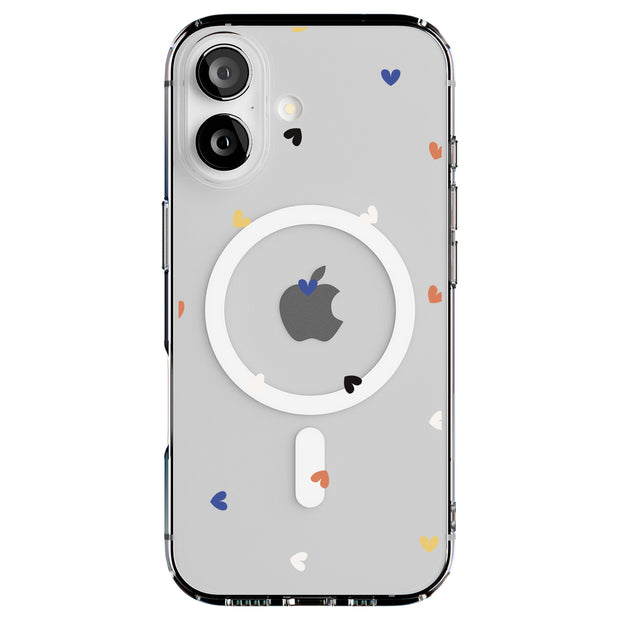 Cute Love Heart Tough Cases For Apple iPhone (17, 16, 15, 14, 13, 12, 11, X, SE, 8, 7/ Air, Plus, Pro, Max, Mini, XR, XS), Print in USA