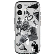 Grunge Collage4 Tough Cases For Apple iPhone (17, 16, 15, 14, 13, 12, 11, X, SE, 8, 7/ Air, Plus, Pro, Max, Mini, XR, XS), Print in USA