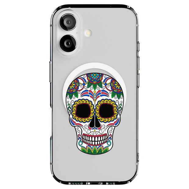 Sugar Skull Tough Cases For Apple iPhone (17, 16, 15, 14, 13, 12, 11, X, SE, 8, 7/ Air, Plus, Pro, Max, Mini, XR, XS), Print in USA