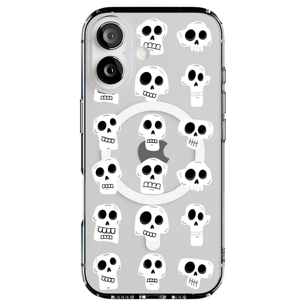 Funny Skull Tough Cases For Apple iPhone (17, 16, 15, 14, 13, 12, 11, X, SE, 8, 7/ Air, Plus, Pro, Max, Mini, XR, XS), Print in USA