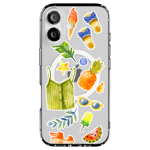 Go Summer Beach Tough Cases For Apple iPhone (17, 16, 15, 14, 13, 12, 11, X, SE, 8, 7/ Air, Plus, Pro, Max, Mini, XR, XS), Print in USA