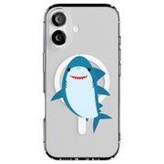 Cute Baby Shark Tough Cases For Apple iPhone (17, 16, 15, 14, 13, 12, 11, X, SE, 8, 7/ Air, Plus, Pro, Max, Mini, XR, XS), Print in USA