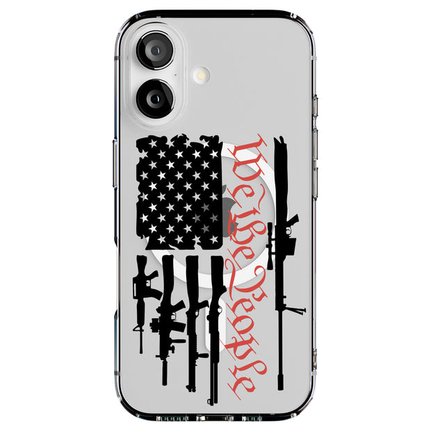 We People Gun 1 Tough Cases For Apple iPhone (17, 16, 15, 14, 13, 12, 11, X, SE, 8, 7/ Air, Plus, Pro, Max, Mini, XR, XS), Print in USA