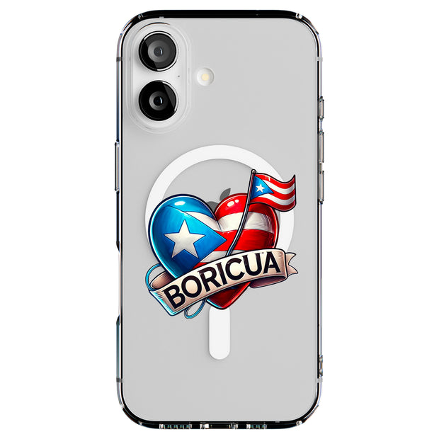 Puerto Boricua Tough Cases For Apple iPhone (17, 16, 15, 14, 13, 12, 11, X, SE, 8, 7/ Air, Plus, Pro, Max, Mini, XR, XS), Print in USA