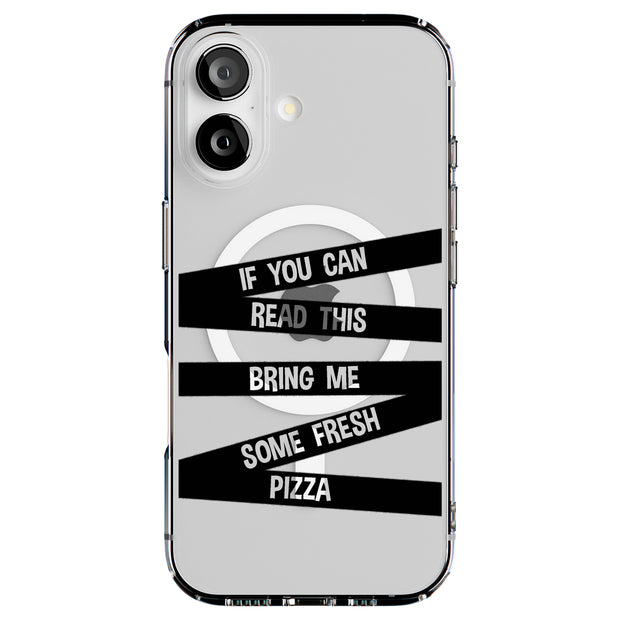 Bring Me Pizza Tough Cases For Apple iPhone (17, 16, 15, 14, 13, 12, 11, X, SE, 8, 7/ Air, Plus, Pro, Max, Mini, XR, XS), Print in USA
