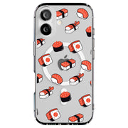 Sushi Sashimi Tough Cases For Apple iPhone (17, 16, 15, 14, 13, 12, 11, X, SE, 8, 7/ Air, Plus, Pro, Max, Mini, XR, XS), Print in USA