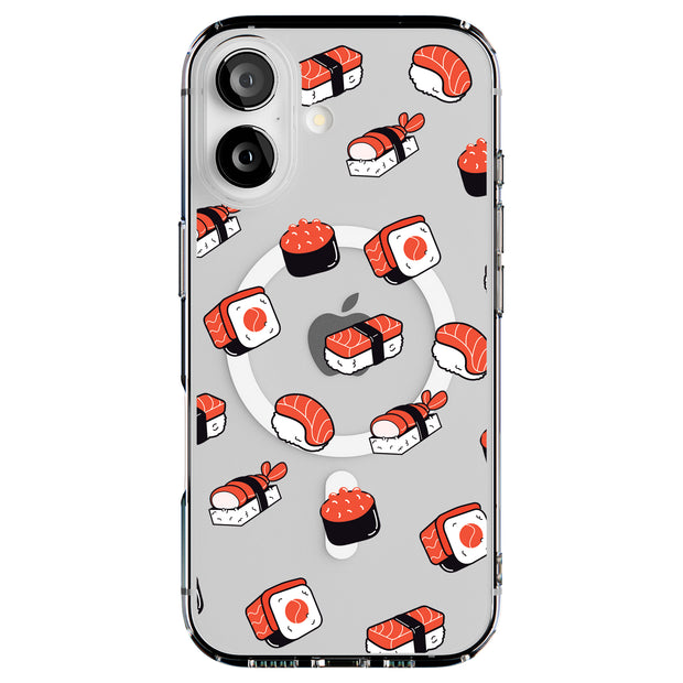 Sushi Sashimi Tough Cases For Apple iPhone (17, 16, 15, 14, 13, 12, 11, X, SE, 8, 7/ Air, Plus, Pro, Max, Mini, XR, XS), Print in USA