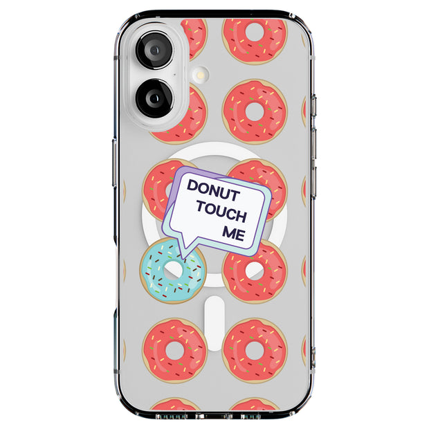 No Touch Donut Tough Cases For Apple iPhone (17, 16, 15, 14, 13, 12, 11, X, SE, 8, 7/ Air, Plus, Pro, Max, Mini, XR, XS), Print in USA