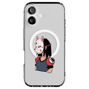 Girl in Mask Tough Cases For Apple iPhone (17, 16, 15, 14, 13, 12, 11, X, SE, 8, 7/ Air, Plus, Pro, Max, Mini, XR, XS), Print in USA