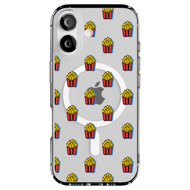 French Fries Tough Cases For Apple iPhone (17, 16, 15, 14, 13, 12, 11, X, SE, 8, 7/ Air, Plus, Pro, Max, Mini, XR, XS), Print in USA