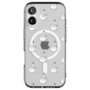 Edgy Finger Clr Tough Cases For Apple iPhone (17, 16, 15, 14, 13, 12, 11, X, SE, 8, 7/ Air, Plus, Pro, Max, Mini, XR, XS), Print in USA